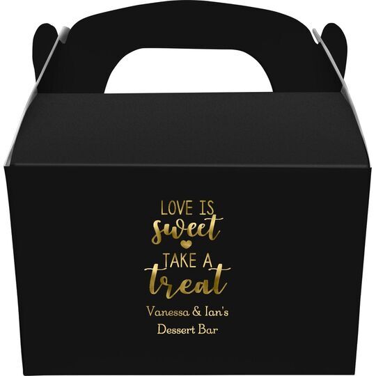 Love is Sweet Take a Treat Gable Favor Boxes